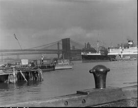 Brooklyn and Manhattan Bridges.