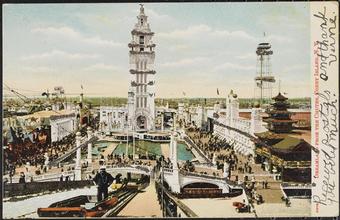 Dreamland from the Chutes, Coney Island, N. Y.