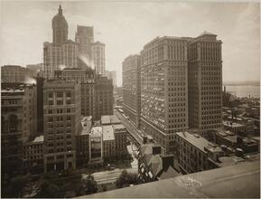 View Church St. 1908 South from Above Fulton St.