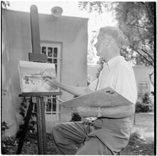 Art by Celebrities Sponsored by the Urban League [Clifton Webb painting.]