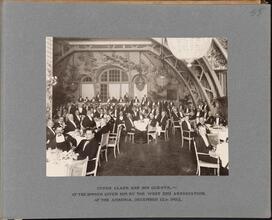 Cyrus Clark and his Guests at the Dinner Given him by the West End Asssociation at the Ansonia, December 12, 1903