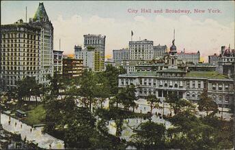 City Hall and Broadway, New York