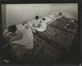 New York Association for the Blind, Interior, Four Children in Bed.
