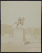 Monuments, Grant Monument Dedication. Gen. Grant's Statue on Horse.