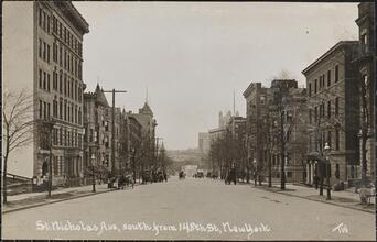 St. Nicholas Ave, south from 148th St, New York.