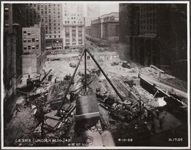 41st St. Side [Lincoln Building construction.]