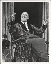[Monty Woolley as Sheridan Whiteside in "The Man Who Came to Dinner".]