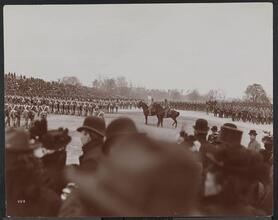 Monuments, Grant Monument Dedication. Gen. Grant's Statue on Horse.