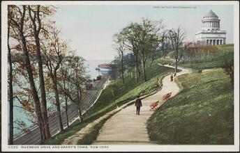 Riverside Drive and Grant's Tomb, New York.