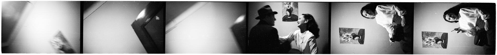 Show Girl [Rosemary smoking and talking to a man.]
