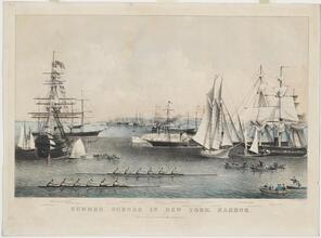 Summer Scenes in New York Harbor.
