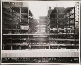 42nd St. Elevation [Lincoln Building construction.]