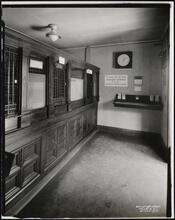 [Interior, bank.]