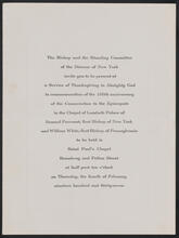 A Service of Thanksgiving to Almighty God