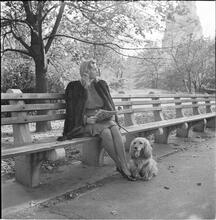 Men Are Such Wolves [Woman on a park bench.]