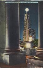 Woolworth Building, at night, New York City.