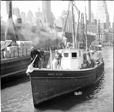 Waterfront. [The boat "Mary Ellen".]