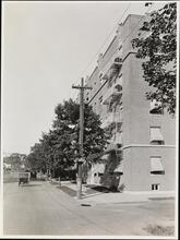 [West 192nd Street apartment building.]