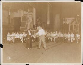 Theatrical, Ned Wayburn's Rehearsal 'Town Topics'.