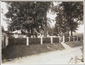[Washington Irving's grave, Sleepy Hollow Cemetery.]