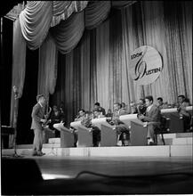 Swing Band Contest Sponsored by LOOK [Band performing on stage.]