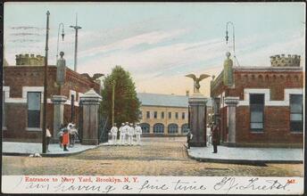 Entrance to Navy Yard, Brooklyn, N. Y.
