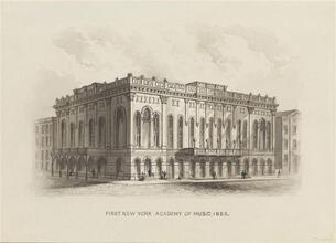 First New York Academy of Music. 1853.