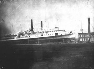 [S.S. "Commonwealth" in Dry Dock]