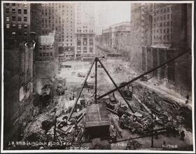 41st St. Side [Lincoln Building construction.]