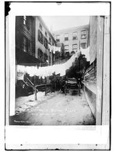 A Greenwich Village Alley with Modern Art Lines