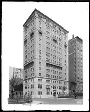 860 Park Avenue at 77th Street, N.W. corner. Apartments.