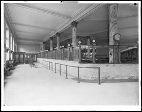14th Street and 4th Avenue. German Savings Bank, interior.