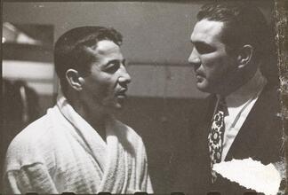 Rocky Graziano, He's a Good Boy Now [Rocky Graziano talking to a man.]
