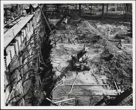 [World Trade Center under construction.]