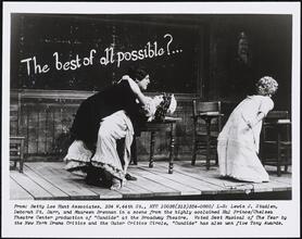 [Lewis J. Stadlen, Deborah St. Darr, and Maureen Brennan in "Candide".]