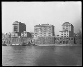East 64th-67th Streets. Rockefeller Institute, from Blackwell's Island, exterior.