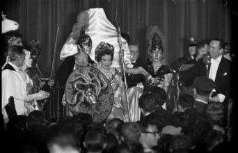 Art Students League Ball [Deborah Kerr on stage.]