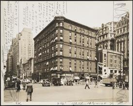 West 72nd Street and Broadway, northwest corner. Old St. Andrews Hotel, before alterations