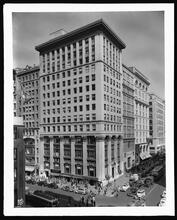 5th Avenue at 34th Street, N.W. corner. Bowery Bank Building.
