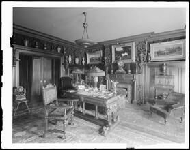 1082 5th Avenue. Charles Phillips residence, library.