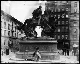 [Statue of Sherman in Central Park, 5th Avenue and 59th Street. Setting and pedestal by Charles McKim.]