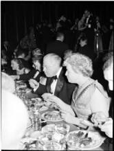Windsor Ball [Guests eating at the ball.]