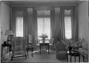 Bruce Barton [residence]. Living room windows.