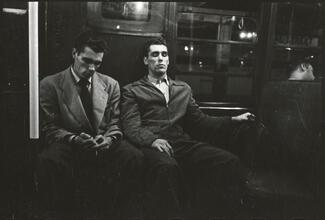 Walter Cartier, Prizefighter of Greenwich Village [Walter and Vincent Cartier on the subway.]