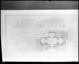 Proposed plan for J. Pierpont Morgan's library.