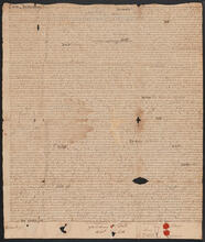 Indenture between Johannis Hardenbergh, Johannes William Smith, Albert Boom and Tounis Hough of Ulster County, and Richard Bradley of New York City, April 9, 1737