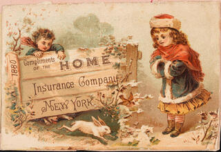 Compliments of the Home Insurance Company, New York