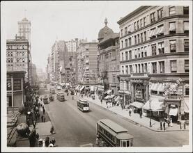 [Broadway, looking north from 38th Street.]