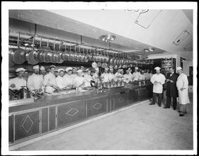 East 55th Street and 5th Avenue. St. Regis Hotel, kitchen.