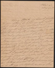 Letter from Anne Charlotte McAdam to Elizabeth Floyd De Lancey, May 27, 1820